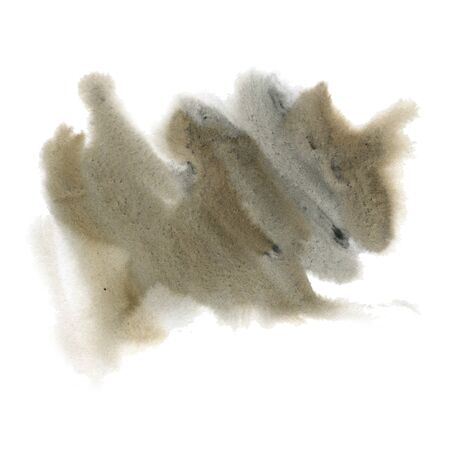 Abstract watercolor background. Gray watercolor stain, hand-drawn. Card with watercolor blots.の写真素材