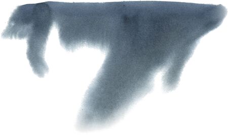 Abstract watercolor background. Gray watercolor stain, hand-drawn. Card with watercolor blots.の写真素材