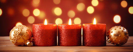 Christmas decoration on a wooden background. Vintage style toned picture.の素材