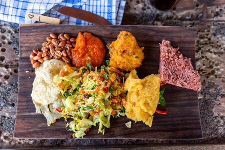 Balinese traditional food. Bali, Indonesiaの写真素材