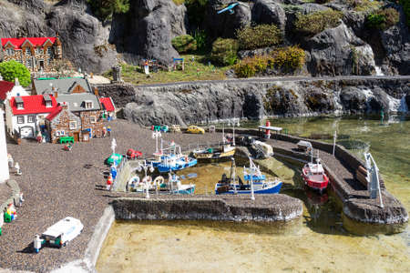 Billund, Denmark - 25 April 2014: Legoland Billund Resort. Famous amusement park and hotelのeditorial素材