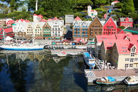 Billund, Denmark - 25 April 2014: Legoland Billund Resort. Famous amusement park and hotelのeditorial素材