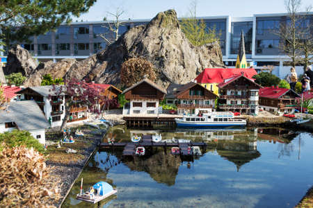 Billund, Denmark - 25 April 2014: Legoland Billund Resort. Famous amusement park and hotelのeditorial素材