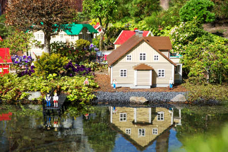 Billund, Denmark - 25 April 2014: Legoland Billund Resort. Famous amusement park and hotelのeditorial素材