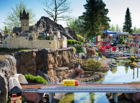 Billund, Denmark - 25 April 2014: Legoland Billund Resort. Famous amusement park and hotelのeditorial素材