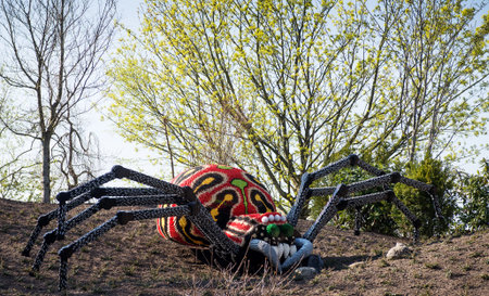 Billund, Denmark - 25 April 2014: Legoland Billund Resort. Famous amusement park and hotelのeditorial素材