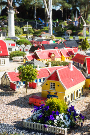 Billund, Denmark - 25 April 2014: Legoland Billund Resort. Famous amusement park and hotelのeditorial素材