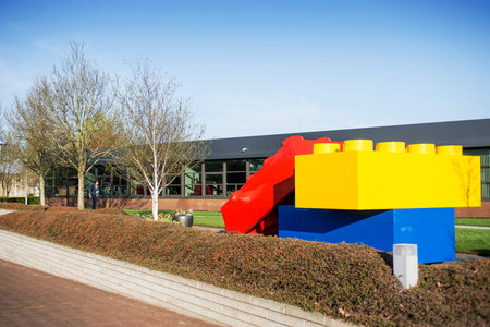 Billund, Denmark - 25 April 2014: Lego factory, where is famous toys and constructors Lego are made