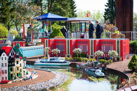 Billund, Denmark - 25 April 2014: Legoland Billund Resort. Famous amusement park and hotelのeditorial素材