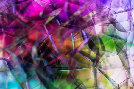Beautiful colorful soft Abstract background of Soap bubblesの写真素材