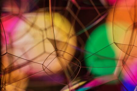 Beautiful colorful soft Abstract background of Soap bubblesの写真素材