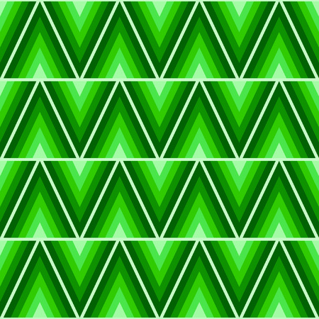 Abstract Christmas tree background, Seamless background with bright green trianglesのイラスト素材