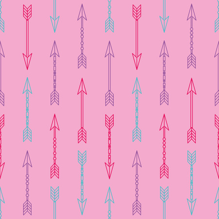 Seamless colorful pattern with arrowsのイラスト素材