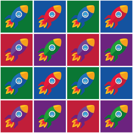 wallpaper, fly, innovation, expression, comic, concept, vector, explosion, symbol, template, burst, graphic, drawing, abstract, flat, start, modern, creative, illustration, up, retro, design, color, rocket, colorful, poster, sky, art, style, launch, vintaのイラスト素材