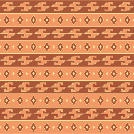 Abstract pattern, Seamless vector illustration with African motifsのイラスト素材