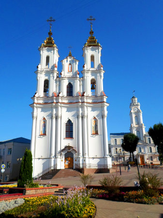 Church of Resurrection Christ, Vitebsk, Belarus - July 2017のeditorial素材