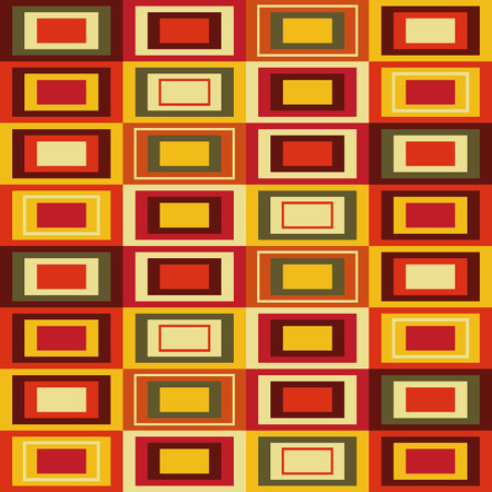 Abstract pattern with rectangles, illustration, retroのイラスト素材