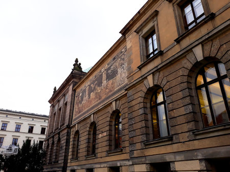 Poznan, Poland - December 02, 2017: Architecture in the center of Poznanのeditorial素材