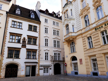 Vienna, Austria - December 16, 2017: Historical buildings in Vienna city centerのeditorial素材