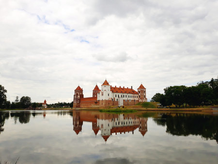 Mir, Belarus - June 13, 2018: Mir Castle Complex in Belarusのeditorial素材