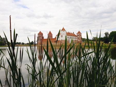 Mir, Belarus - June 13, 2018: Mir Castle Complex in Belarus, UNESCO World Heritageのeditorial素材