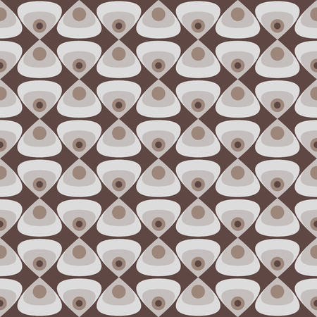 Retro geometric patternのイラスト素材