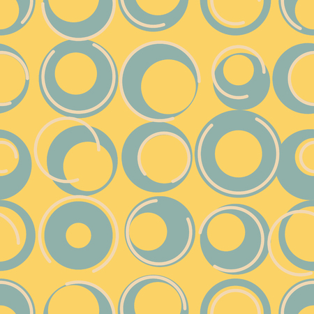Retro geometric patternのイラスト素材