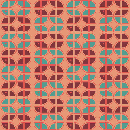 Retro geometric pattern