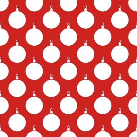 Christmas balls. Seamless vector illustration with abstract and minimalistic Christmas ballsのイラスト素材