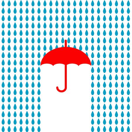 Flat icon umbrella, isolated on the white background.のイラスト素材