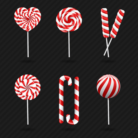 collection of vector lollipopsのイラスト素材