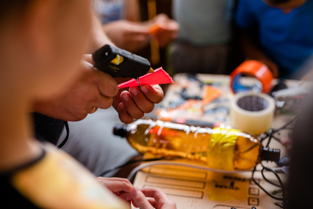 DIY crafts in the summer art camp.の写真素材
