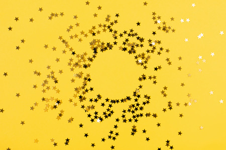 Festive Christmas background. Elegant abstract background with bokeh defocused lights and stars .の写真素材