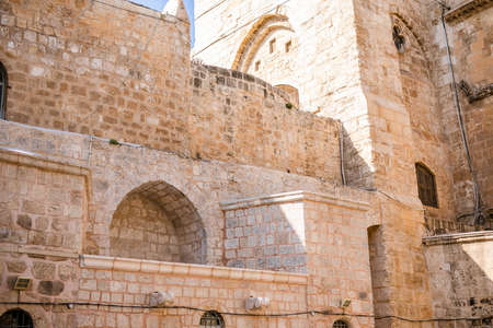 Western Wall and Dome of the Rock in the old city. Jerusalem, Israel, November 2019.のeditorial素材