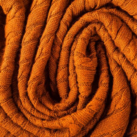 Background made of knitted ornament texture. Macro photo.の写真素材