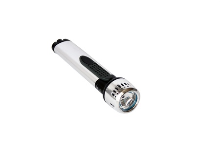 little flashlight isolated on a whiteの写真素材