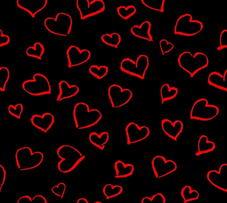 many red hearts over white backgroundの写真素材