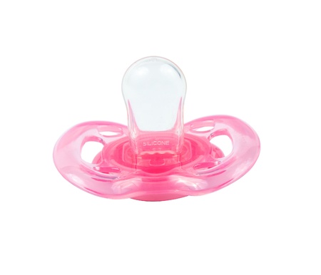 baby's dummy isolated on a white の写真素材