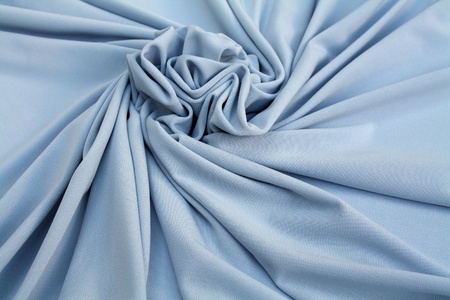 nice blue grey jersey fabric textured close upの写真素材