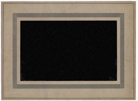 vintage frame, old textured photoframe with blank spaceの写真素材