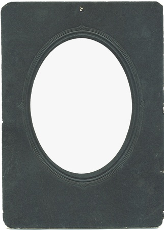 vintage photoframe background with oval vignette with isolation path easy to editの写真素材