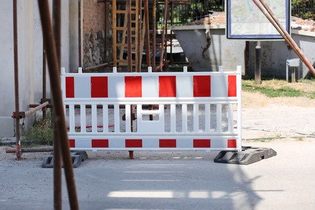 traffic signs Road Closed warning sign roadsの写真素材