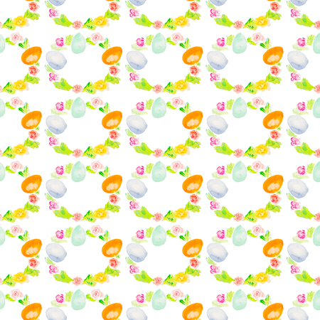 watercolor easter textureの写真素材