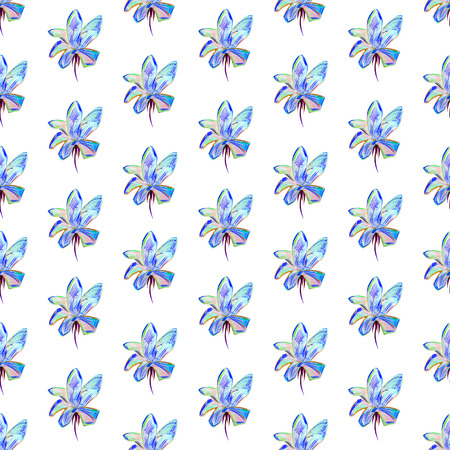 modern flowers background isolatedの写真素材