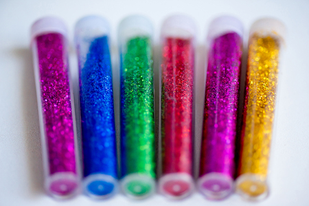 sequins in tubes makeupの写真素材