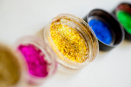 sequins in tubes makeupの写真素材