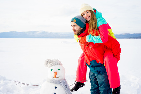 Couple having a good timeの写真素材
