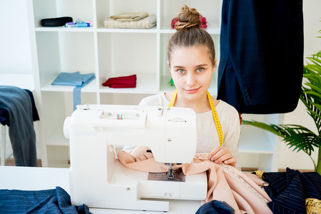 Portrait of a tailorの写真素材