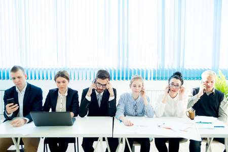 Business team working on projectの写真素材