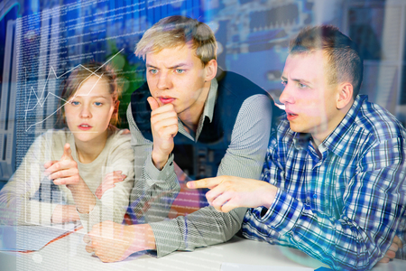 Three students workの写真素材